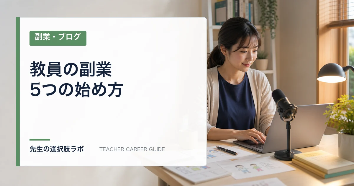 教員の副業5つの始め方